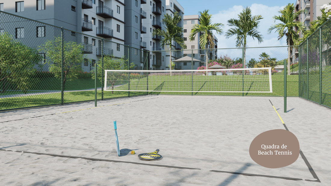 Quadra de beach tennis