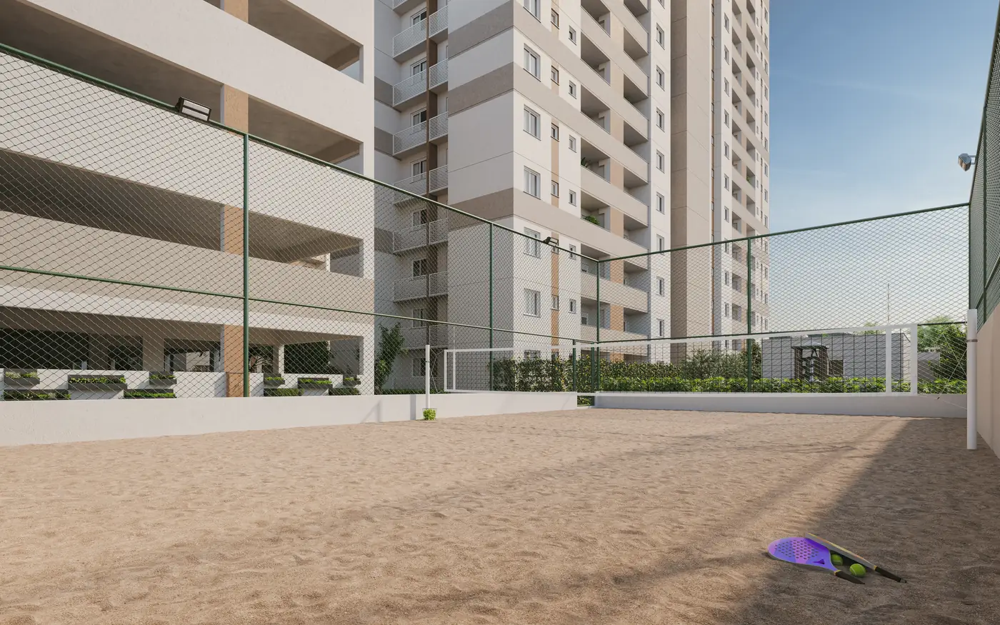 Quadra de beach tennis