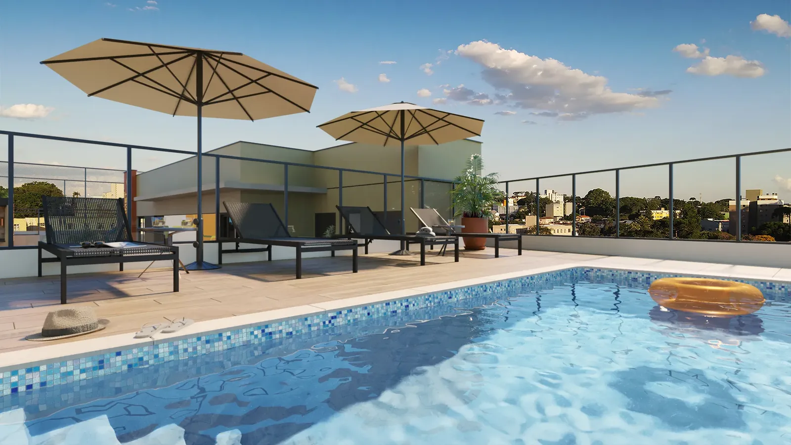 Piscina no rooftop